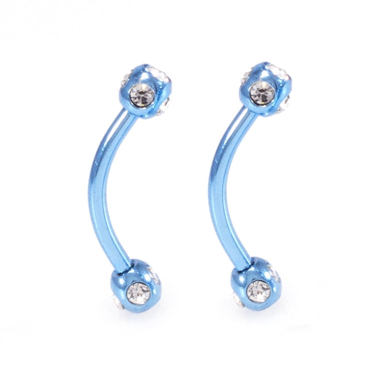 Earring Set 16g Synthetic Opal Stone Tragus Cartilage Helix Lip Nose Piercing Body Jewelry from Nose Rings & Studs - price 23.6