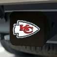 thumbnail image 2 of Fanmats 22574 Kansas City Chiefs Black Metal Hitch Cover - 3D Color Emblem, 2 of 3
