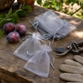 thumbnail image 4 of 100PCS Fruit Protection Bags, Gray Fruit Netting Cover Bags Drawstring Mesh Fruit Protectors Pest Barrier for Plant Fruit Flower Veggies Garden, 4 of 6