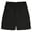 Black, variant on Boys Linen Cargo Shorts Casual Pull On Elastic Waist Summer Beach Shorts For Teen