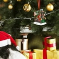 thumbnail image 3 of Colgante de resina Yotijar estatua de Papá Noel colgante de Invierno adorno artesanal decorativo de mesa para festival colgante de navidad, 3 of 7
