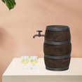 thumbnail image 4 of HILABEE 1:12 Dollhouse Bar Miniature Barrel Model Mini Wood Beer Cask Display Model 1 Keg 2 Yellow Cups, 4 of 9