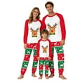 thumbnail image 6 of Zwiiyzr Family Christmas Pjs Matching Sets Holiday Jammies for Dad Matching Family Sets Christmas Casual Printed Top With Bottom Outfits Home Wear Red-Dad, 6 of 7