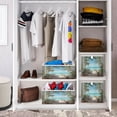 thumbnail image 6 of Foldable Fabric Storage Bin Home Cubes Clothing Organizer Bins Large Collapsible Box Basket for Home Organizer Palm Trees and Ocean, 6 of 7