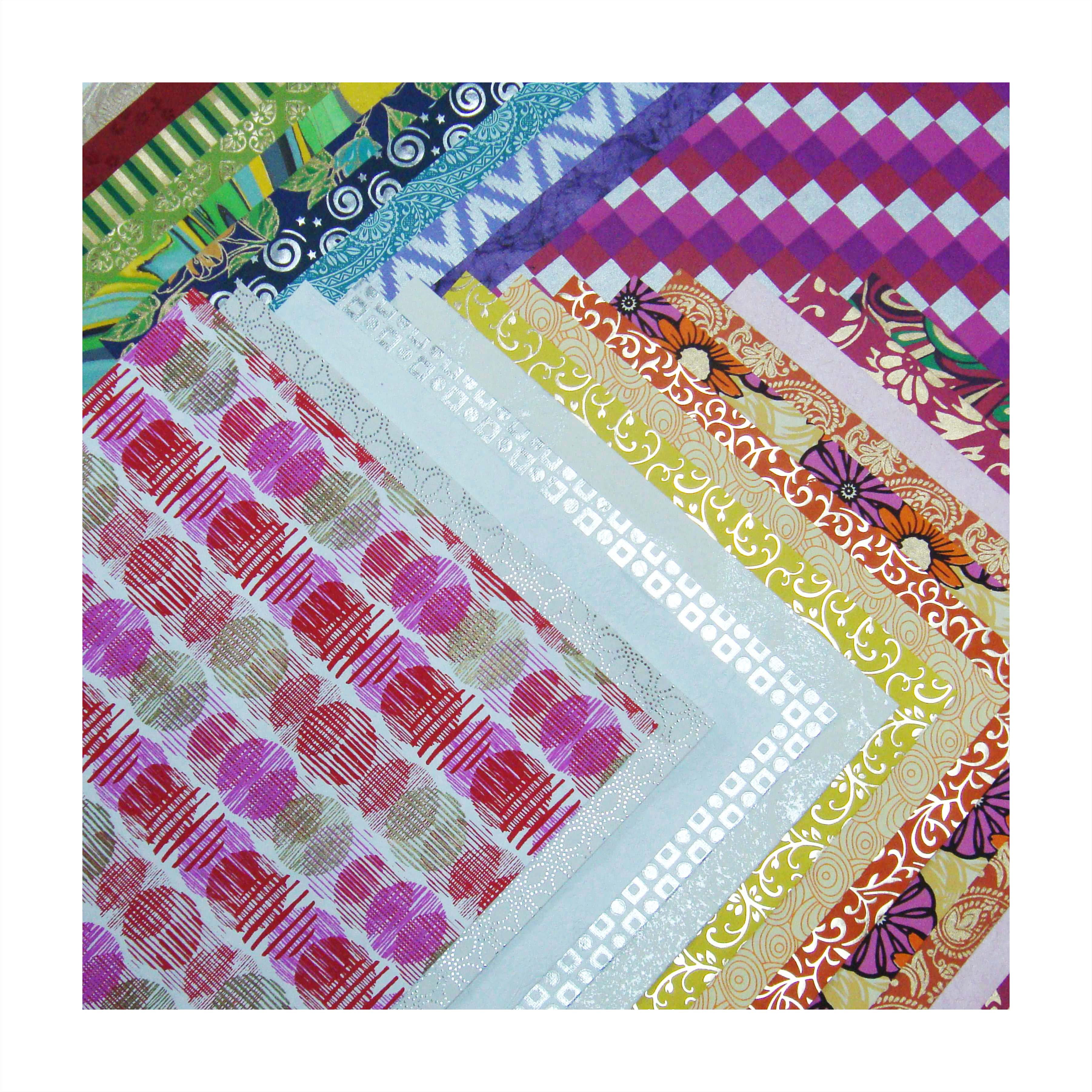 Paperhues Summer Handmade Scrapbook Papers Collection 12x12" Pad, 24 Sheets