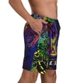 thumbnail image 3 of Tool Band Men's Swim Trunks Quick Dry Beach Board Shorts with Pockets Mesh Lining Bathing Suits, 3 of 7