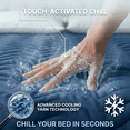 thumbnail image 4 of EMONIA Queen Cooling Mattress Pad,Pillow Top Mattress Cover ,Washable Mattress Topper, Breathable Soft Mattress Protector Made from Nylon-spandex Deep Pocket Fits 18 inches，Navy Blue, 4 of 12