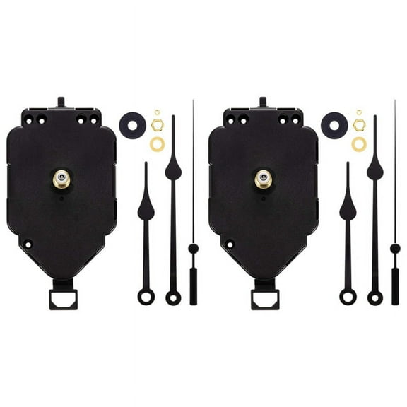 2 Set DIY Clock Movement Kit Oscillating Movement with Hands Quartz Clock Repair Parts Replacement Parts B