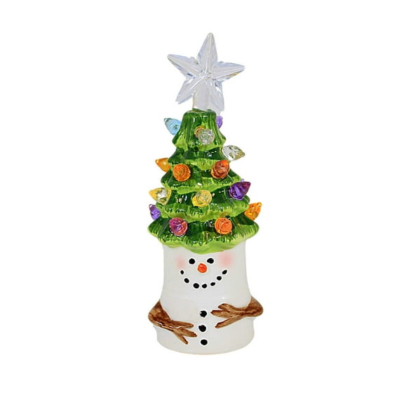 Ganz Lit Smore Tree - One Lit Figurine 5 Inch, Ceramic - Marshmallows' Star Mx190178