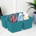 thumbnail image 2 of Pen+Gear Caddy, 8.75 x 7.68 x 4.44 in, Turquoise Sky, 8-Pack, 2 of 9