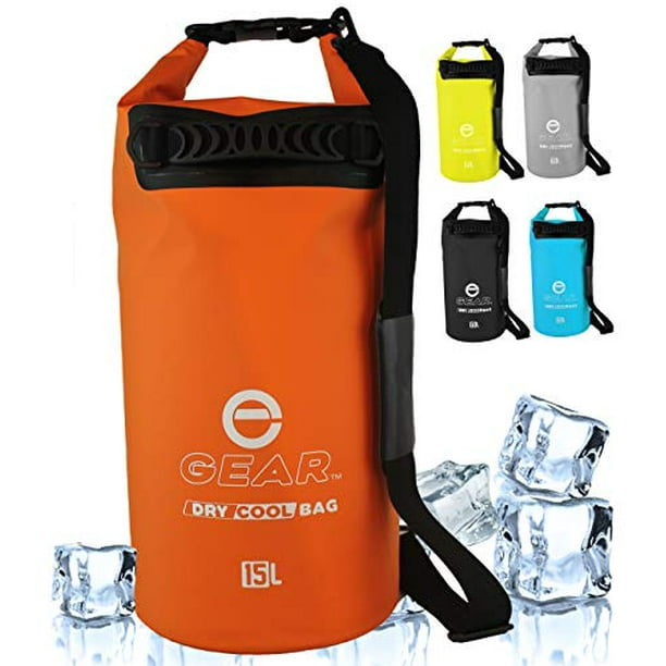 Enthusiast Gear Dry Bag Cooler - Roll Top Insulated Backpack - Portable, Collapsible, Waterproof with Padded Shoulder Strap - Perfect for Kayaking Enthusiast Gear Dry Bag Cooler - Roll Top Insulated Backpack - Portable, Collapsible, Waterproof with Padded Shoulder Strap - Perfect for Kayaking