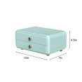 thumbnail image 3 of White & Green Plastic Desk Storage Box with Drawer, 10x7x4.5 Inch Organizer for Office, Bathroom Counter, Dresser & Home Sundries Storage, 3 of 5