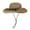 Khaki, variant on LRen Women Tea Party Hats Fashionable Summer Sun Hat with Adjustable Brim and Secure Tie for Casual Outdoor Holiday Wear Khaki