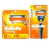 Gillette Fusion5 Razor and 12ct Blades Refill Bundle