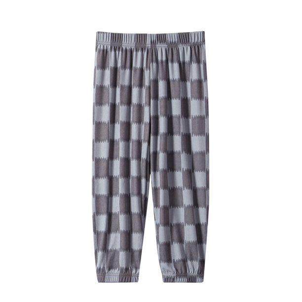 Odeerbi 3-14 Años Niños Niñas Plaid Algodón Pantalones Pijama Verano Lindo Transpirable Casual Pantalones