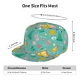 thumbnail image 6 of Haiem Happy Summer Classic Snapback Cap Flat Bill Hat Baseball Cap Adjustable Size Cotton Dad Hat, 6 of 9