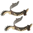 thumbnail image 3 of Mild Steel Horse Spur Western Cowboy Spur Mens Roping Spur with Gear Boot Decoration Horse Riding Accessories Enduring, 3 of 13