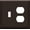 Brown, variant on Enerlites Combination Toggle Light Switch and Duplex Outlet Wall Plate Cover, Standard Size 2-Gang 4.50" x 4.57", UL Listed, 881121-W, White