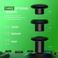 thumbnail image 5 of eXtremeRate ThumbsGear V2 Interchangeable Thumbstick for Xbox Core Controller, Black 3 Height Convex and Concave Grips Adjustable Joystick for Xbox One S/X/Elite, for Nintendo Switch Pro Controller, 5 of 10