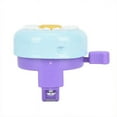thumbnail image 3 of MINI-FACTORY Bike Bell + Streamer for Kid Girls, Cute Flower Bike Bell + Streamer Robbin Children's Bike Accessory (Blue-Purple), 3 of 4