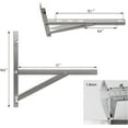 thumbnail image 2 of Stainless Steel Mini Split Bracket Wall Mounting Support For Outdoor Window Air Conditioner Heat Pump Systems, Universal, 9000-18000 Btu Condenser (90, 2 of 5