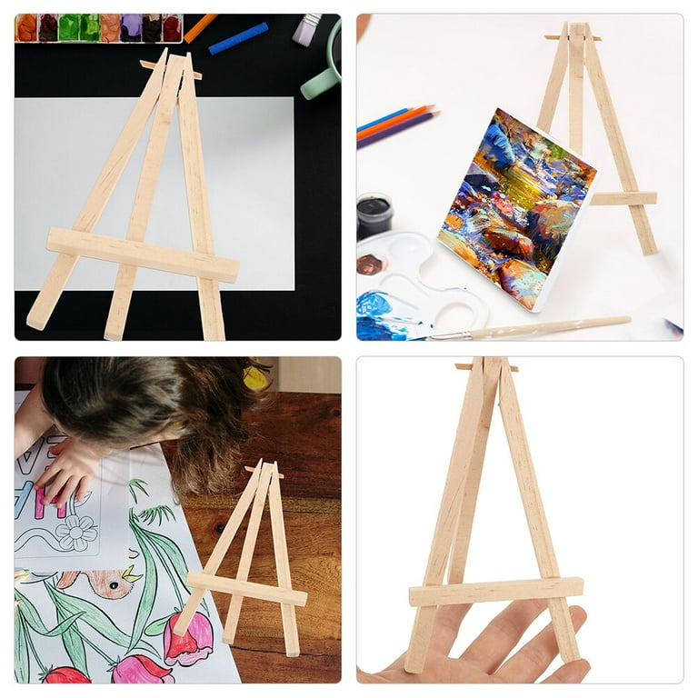 Mini Easel Wooden Tripod Small Easels Painting Stand Kids Mobile