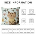 thumbnail image 5 of Patifu Cats Pillow Covers Home Room Decor,Lovely Kitten Throw Pillow Covers for Sofa Bed Couch,Colorful Daisy Floral Decorative Square Pillowcases 22x22in, 5 of 5