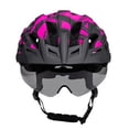 thumbnail image 2 of Bike Helmet with USB Rechargeable Rear Light Detachable Magnetic Goggles Removable Sun Visor Mountain & Road Bicycle Helmets for Men Women Adult Cycling, 2 of 9