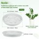 thumbnail image 3 of Uxcell 2-Pack Plato para Plantas, 5.5 Pulgadas/14 cm Bandejas de Plástico para Drenaje de Agua y Protección/Macetas, Bandeja de Goteo para Macetas [Blanco], 3 of 7