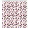 thumbnail image 3 of Ambesonne Thistle Shower Curtain, Summer Floral Thistles, 69"Wx70"L, Apple Green Purple, 3 of 3