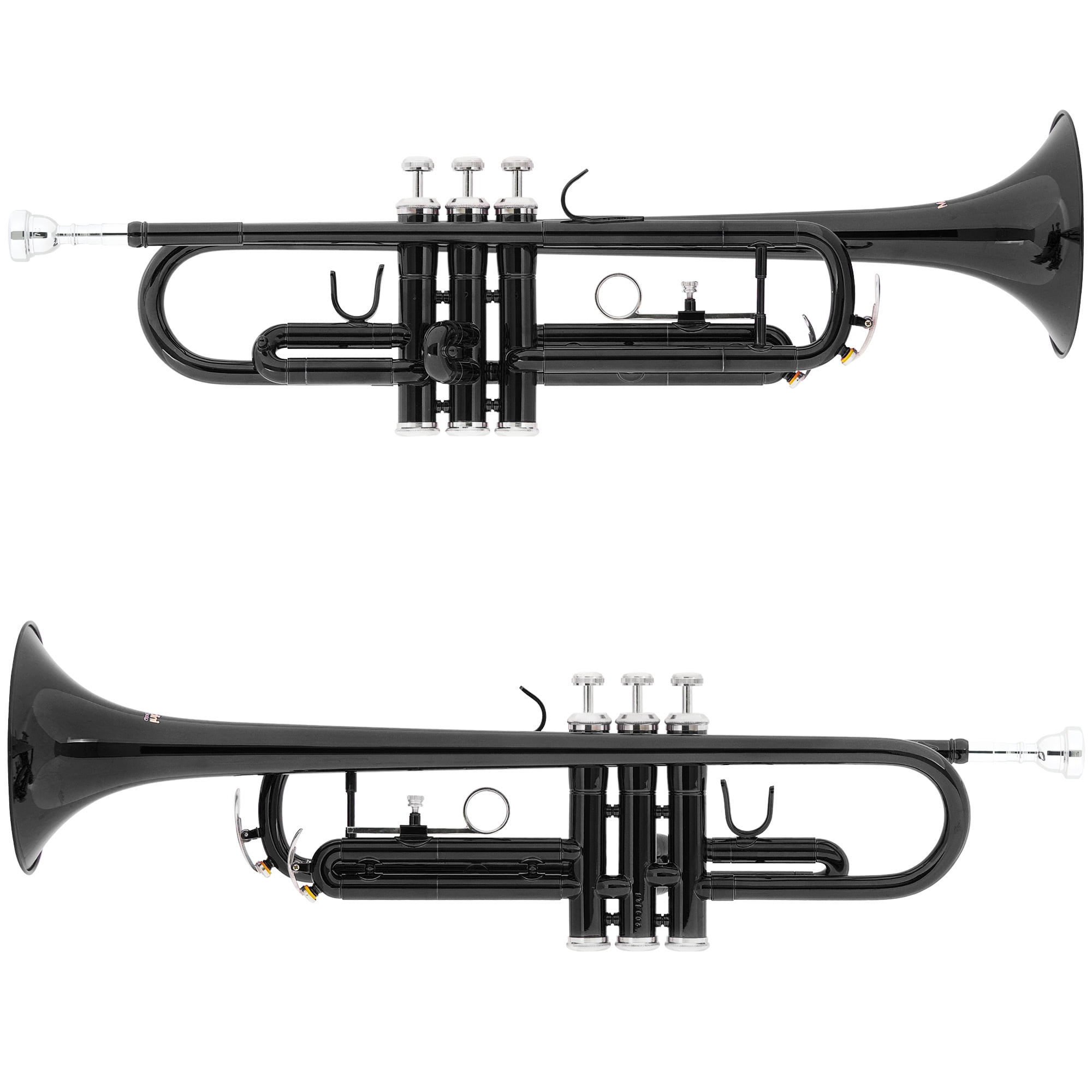 Black Mendini by Cecilio MTT-BK Trumpet Bb 