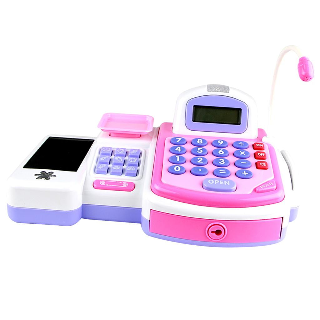 Juguete de la caja registradora Juguete Supermercado Caja Registradora Pretende PLAYSET Calculadora Dinero Electronico Ninos Fanmusic Juguete de la caja registradora Walmart en linea