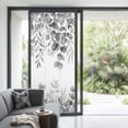 thumbnail image 2 of Non-Adhesive Static Cling Window Tint, Gray Eucalyptus Window Privacy Film Frosted, Spring Summer Farmhouse Leaves Watercolor Insulated Windows Frosted Films for Living room, 35.4 x 78.7 Inches, 2 of 9