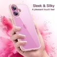 thumbnail image 6 of JETech Case for iPhone 16 6.1-Inch, Shockproof Phone Bumper Cover, Solid Color Matte TPU Frame, Anti-Scratch Clear Back (Pink), 6 of 6