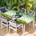 thumbnail image 2 of St. Patrick's Day Table Cloths for 4 Foot Rectangle Tables, Spring Cute Cat Beer Green Clovers Patio Waterproof Elastic Fitted Tablecloths, Washable Rectangular Table Cover for Camping, 2 of 8
