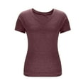 thumbnail image 6 of Mittory Womens V Neck Cap Sleeve T Shirts Banded Bottom Top Loose Fit Short Sleeves Tee Casual Summer Basic Tops, 6 of 8