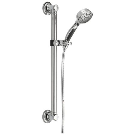 Delta Faucet Universal Showering Components ActivTouch&reg; 9-Setting Hand Shower with Traditional Slide Bar / Grab Bar