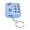 Sky Blue, variant on Mini DJ Disc Player Keychain with Colorful Lights, Automatic Play & Self Press Mode, Portable Musical Instrument Keyring Bag Pendant, 2.36in/6cm, Sky Blue