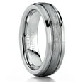thumbnail image 1 of Tungsten Carbide Men's Women's Textured Brushed Center Wedding Band Ring, Comfort Fit 5mm SZ 7.5, 1 of 4