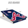 thumbnail image 4 of YouTheFan MLB Atlanta Braves 2' x 3' Cornhole Game, 4 of 6