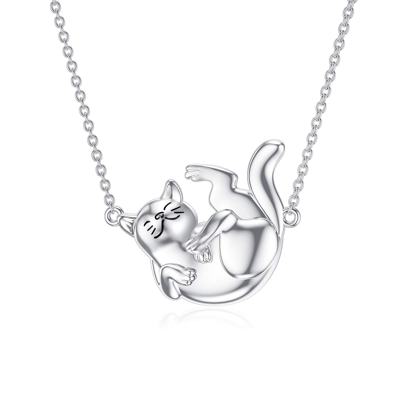 Buy AOBOCO S925 Sterling Silver Cat 