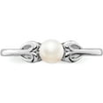 thumbnail image 5 of Sterling Silver Rhodium-Plated Fw Cultured Pearl Ring (Size 7) Made In China qbr20jun-7, 5 of 5