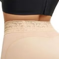 thumbnail image 6 of Oksale Boxer Briefs for Women Shapewear Lace Trim Seamless Underwear Stretch High Waist Tummy Control Panties Beige 2XL, 6 of 6