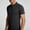 Black, variant on WIZUTIZ Moisture Wicking Shirts for Men Short Sleeve Quarter Zip Muscle Shirt Quick Dry T-Shirt Lightweight with Zipper Pocket