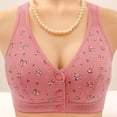 thumbnail image 3 of THDHVS Womens Plus Sizes Bras,Bras for Womens,Women's Non Magnetic and Non Steel Ring Gathered Bra with Thin Cup and Adjustable Lace Bra Underwear, 3 of 7