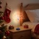 thumbnail image 4 of Lámpara de centro de mesa con diseño, mini luz nocturna de mesa, alimentación por USB o pilas, LED blanco cálido, para fiestas navideñas, hogar, 4 of 5