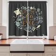 thumbnail image 2 of Ambesonne Turtle Kitchen Curtains, Let the Sea Set You Free, 55"x39", Multicolor, 2 of 3