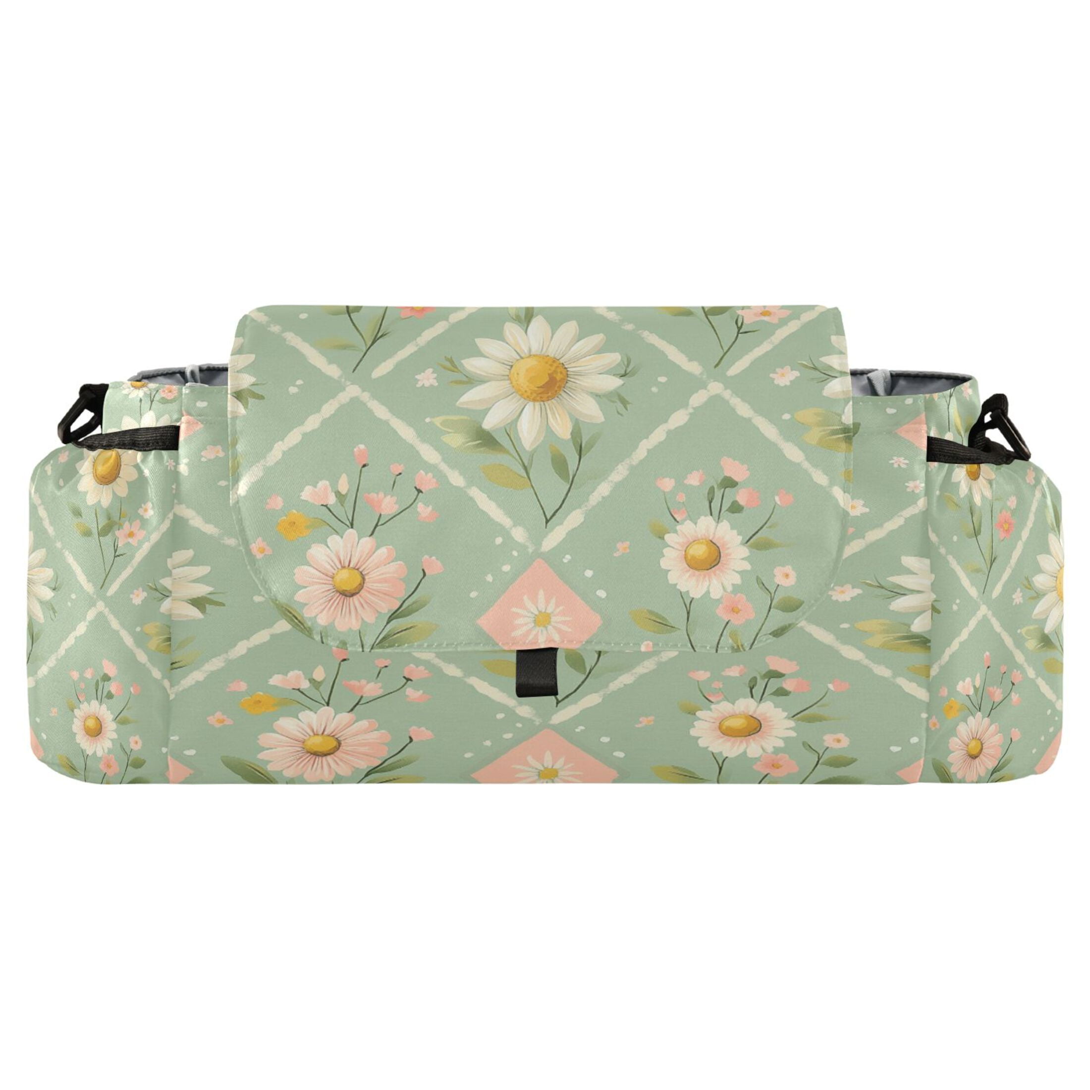 DIXRUYEE Stroller Organizer Pastel Petals Printed