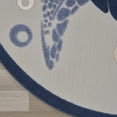 thumbnail image 5 of Nourison Aloha Indoor/Outdoor Navy Blue 7'10" x round Area Rug (8 Round), 5 of 9