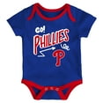 thumbnail image 3 of Infant & Newborn Outerstuff Philadelphia Phillies All Day Play Three-Piece Bodysuit Set, 3 of 4